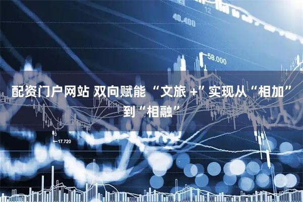 配资门户网站 双向赋能 “文旅 +”实现从“相加”到“相融”